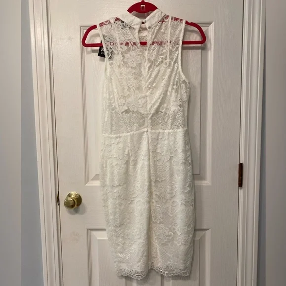 NWT 🤍 Revolve 🤍 White Lace Jules Dress by NBD 🤍 size Medium - Picture 6 of 7
